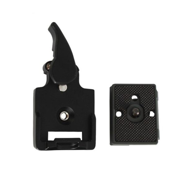 BEXIN Tripod Head Quick Release Plate Holder For Manfrotto 200PL-14 (Black) - Image 4