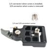 BEXIN Tripod Head Quick Release Plate Holder For Manfrotto 200PL-14 (Black) - Image 6