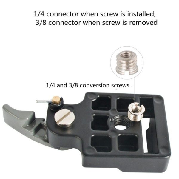 BEXIN Tripod Head Quick Release Plate Holder For Manfrotto 200PL-14 (Black) - Image 6