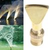 Water View Rockery Fountain All Copper Stainless Steel Adjustable Universal Fan-shaped Flat Nozzle, Size: 6 Point (Brass)