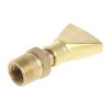 Water View Rockery Fountain All Copper Stainless Steel Adjustable Universal Fan-shaped Flat Nozzle, Size: 6 Point (Brass) - Image 4