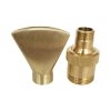 Water View Rockery Fountain All Copper Stainless Steel Adjustable Universal Fan-shaped Flat Nozzle, Size: 6 Point (Brass) - Image 6