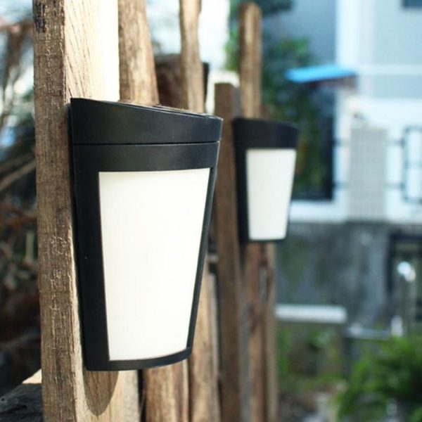 Outdoor IP65 Waterproof Energy Saving Solar Powered LED Wall Lamp Security Light (White Light) - Image 2