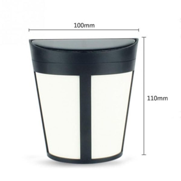 Outdoor IP65 Waterproof Energy Saving Solar Powered LED Wall Lamp Security Light (White Light) - Image 3