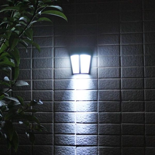 Outdoor IP65 Waterproof Energy Saving Solar Powered LED Wall Lamp Security Light (White Light) - Image 5