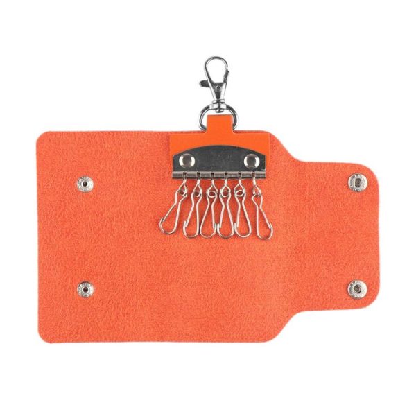 2 PCS Leather Car Key Cover Key Case (Coffee) - Image 6