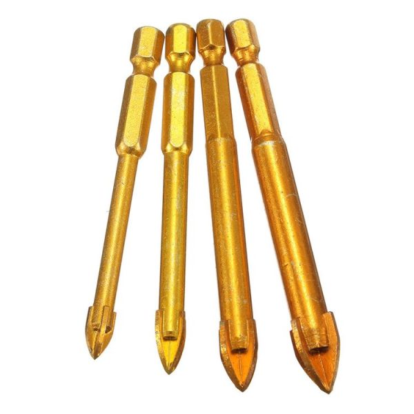 Multi-purpose Alloy Cross Hex Shank Drill Ceramic Glass Hole Opener, Size: 8MM - Image 4