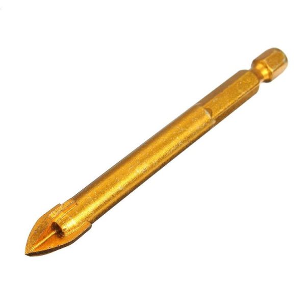 Multi-purpose Alloy Cross Hex Shank Drill Ceramic Glass Hole Opener, Size: 10MM - Image 2