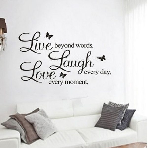 Live Love Butterfly Rumor Removable Wall Sticker - Image 3