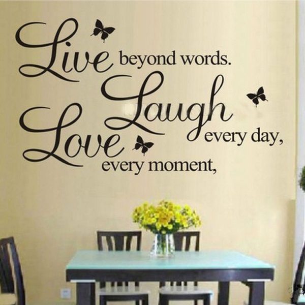 Live Love Butterfly Rumor Removable Wall Sticker - Image 4