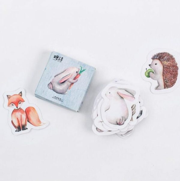 Forest Animals Cartoon Stickers Stickers Hand Account Album Items Decorative Seal Stickers