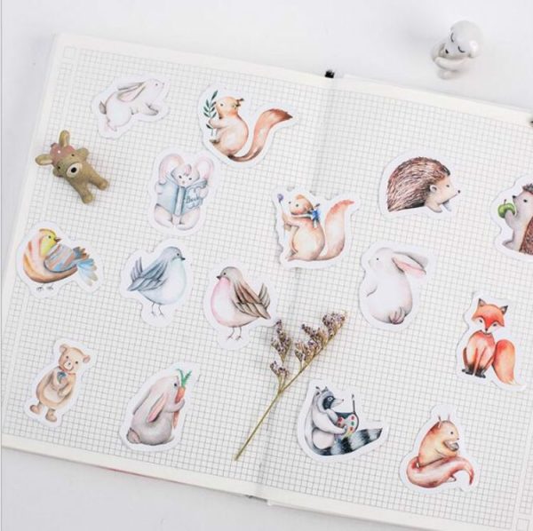 Forest Animals Cartoon Stickers Stickers Hand Account Album Items Decorative Seal Stickers - Image 3