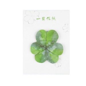 4 PCS Leaf Memo Pad Sticky Note Paper Sticker Stationery (Light green)