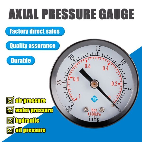 Double Scale Vacuum Mini Shockproof Pressure Gauge - Image 4