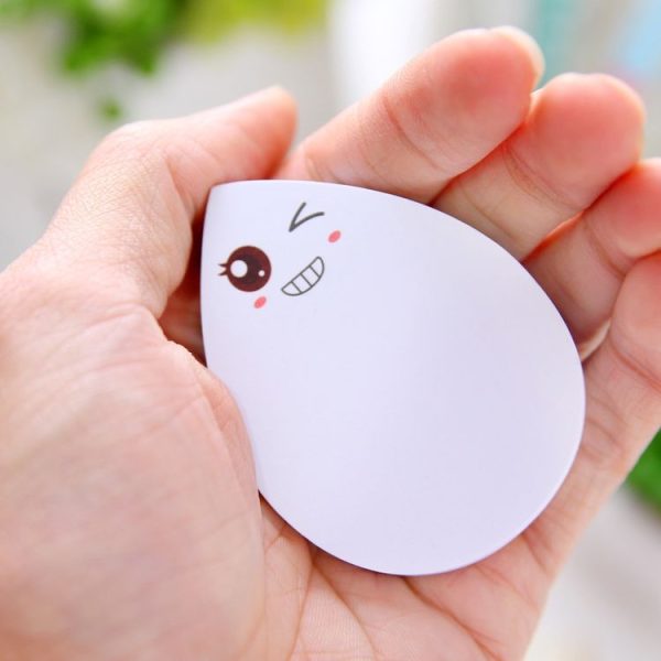 5 PCS Water Drop Sticky Posts Message Sticker Cute Smiley Face N Times Post (Wink) - Image 5