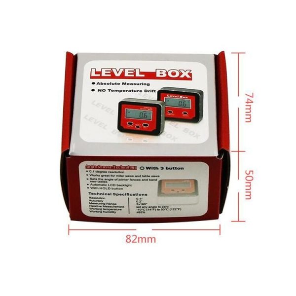 Precision Electronic Digital Inclinometer Bevel Protractor - Image 7
