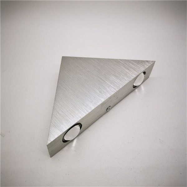 3W Aluminum Triangle Wall Lamp Home Lighting Indoor Outdoor Decoration Light, AC 85-265V (Purple Light) - Image 5