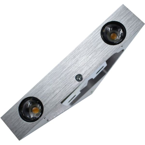 3W Aluminum Triangle Wall Lamp Home Lighting Indoor Outdoor Decoration Light, AC 85-265V (Purple Light) - Image 9