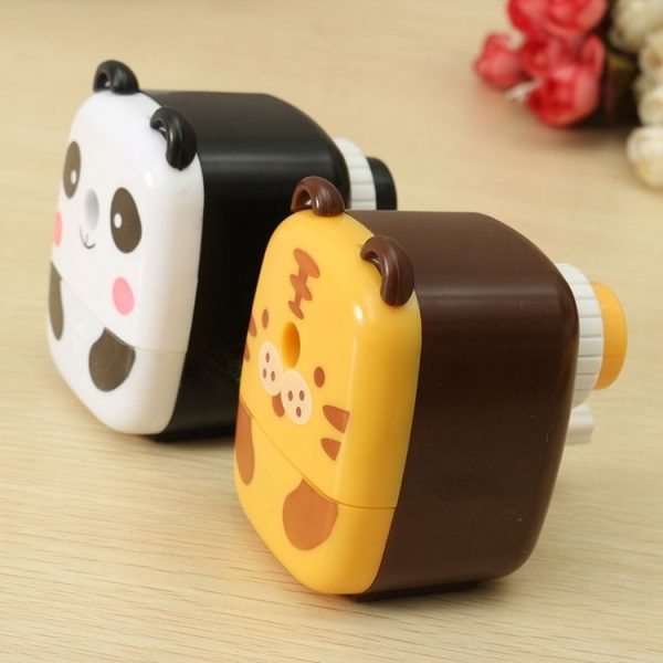 Animal Cartoon Hand Crank Pencil Sharpener Desk Home Office School Stationary, Random Color Delivery - Image 2