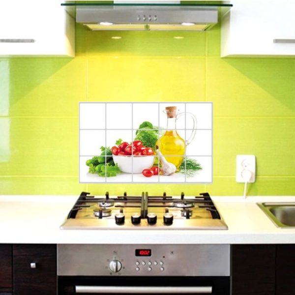 2PCS Vegetable Kitchen Stickers Oil-proof Stickers Antifouling Stickers Home Wall Stickers - Image 3