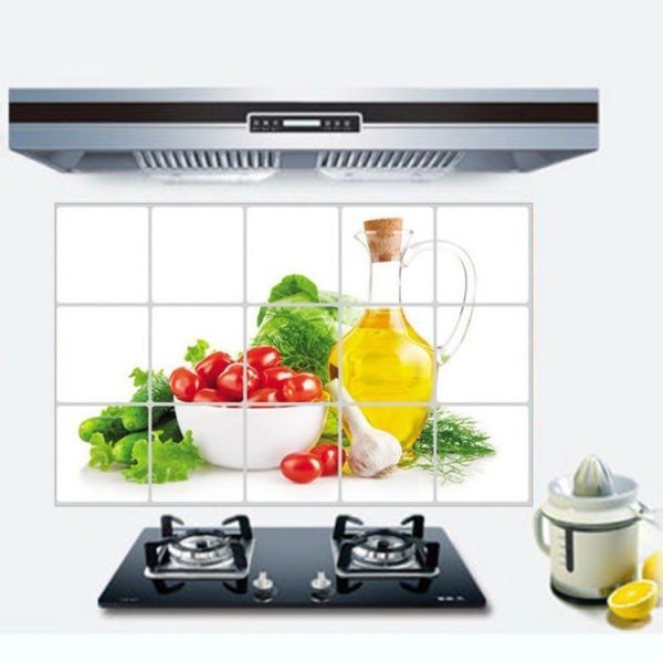 2PCS Vegetable Kitchen Stickers Oil-proof Stickers Antifouling Stickers Home Wall Stickers - Image 4