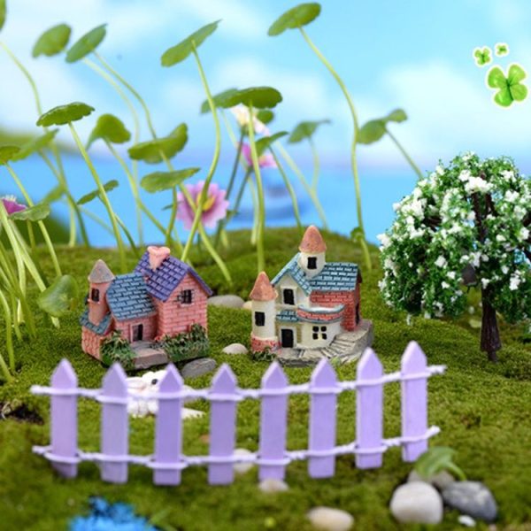 2 PCS Moss Micro Landscape Succulent Flower Pot Decoration Ornaments Mini Brick Tile Country House DIY Model, Color Random Delivery - Image 4