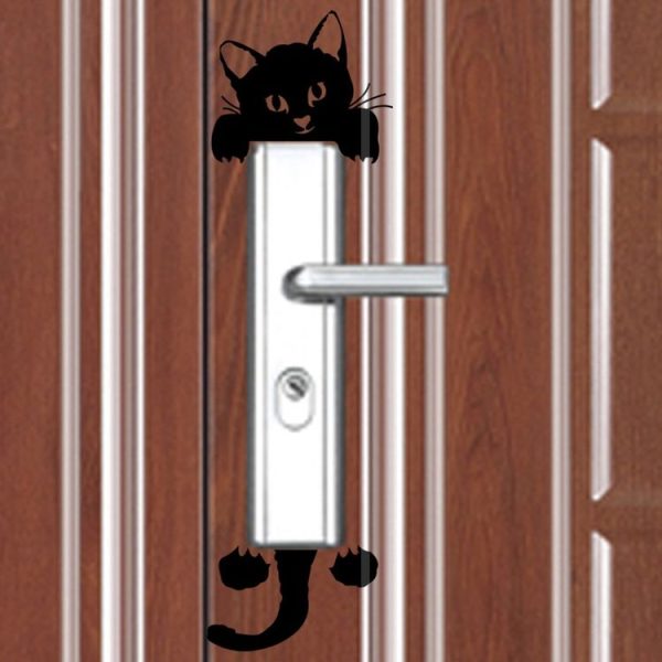10 PCS DIY Little Cat Light Switch Sticker Wall Sticker Decal Home Decoration - Image 4