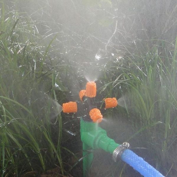 2 PCS Cross Five Outlet Spray Nozzle Gardening Greenhouse Watering Spray - Image 6