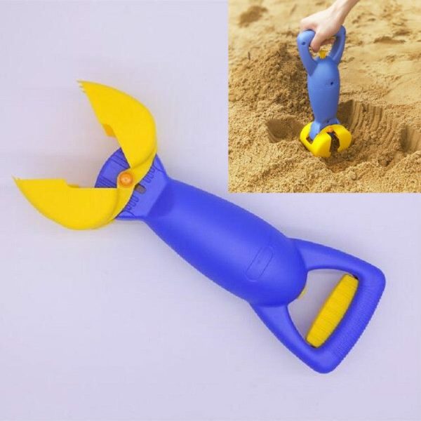 Children Beach Toys Beach Sand Grab Bucket Sand Clamp (Blue)