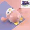 4 PCS Cartoon Little Penguin Winds up on a Chain Playing Toy (Calo Powder)