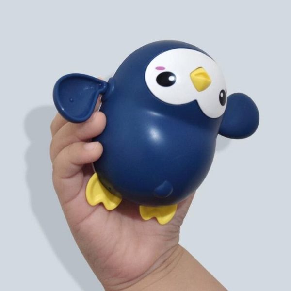 4 PCS Cartoon Little Penguin Winds up on a Chain Playing Toy (Calo Powder) - Image 6