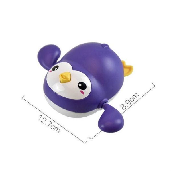 4 PCS Cartoon Little Penguin Winds up on a Chain Playing Toy (Calo Powder) - Image 8