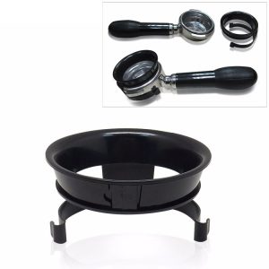 Semi-automatic Coffee Machine Handle Cloth Powder Grinder Machine Quantitative Ring Anti-fly Powder Ring (Black)