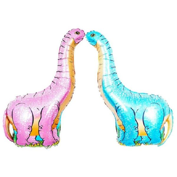 2 PCS Dinosaur Modeling Aluminum Foil Balloon Children Birthday Decoration Party Supplies Toy, Size: Large, Style: Red Tyrannosaurus - Image 4