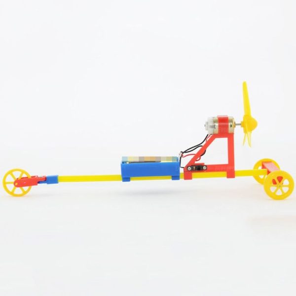 3 PCS Electric Air Powered Racing Car DIY Assembly Toy Kit Science Educational Learning Aerodynamic Solar Toy Random Color - Image 3