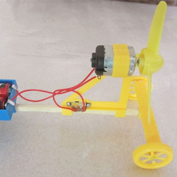3 PCS Electric Air Powered Racing Car DIY Assembly Toy Kit Science Educational Learning Aerodynamic Solar Toy Random Color - Image 5