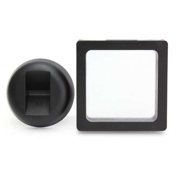 Suspension Brooch Box Frame Box Jewelry Display Cabinet (Black With Base) - Image 8