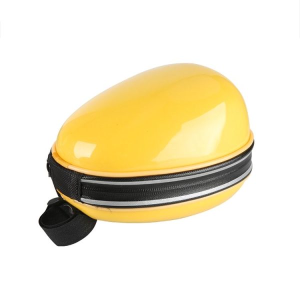 Waterproof Bicycle Bag Mini Cushion Bag Mountain Bike Hard Shell Tail Bag (Yellow) - Image 2