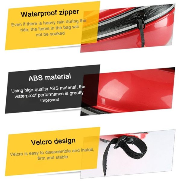Waterproof Bicycle Bag Mini Cushion Bag Mountain Bike Hard Shell Tail Bag (Yellow) - Image 8