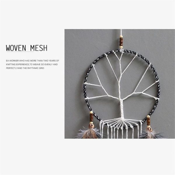 Mysterious Tree Dream Catcher Ornaments Indoor Bedroom Decor Handmade Wind Chimes Hanging Pendant Dream Catcher - Image 3