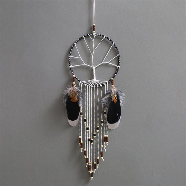 Mysterious Tree Dream Catcher Ornaments Indoor Bedroom Decor Handmade Wind Chimes Hanging Pendant Dream Catcher - Image 5