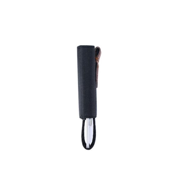 Elastic Card Holder Men and Women Leather Credit Card Holder (Black) - Image 4
