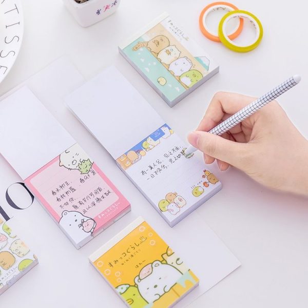 4 PCS Cute Corner Corner Creature Note Book, Random Color Delivery - Image 2