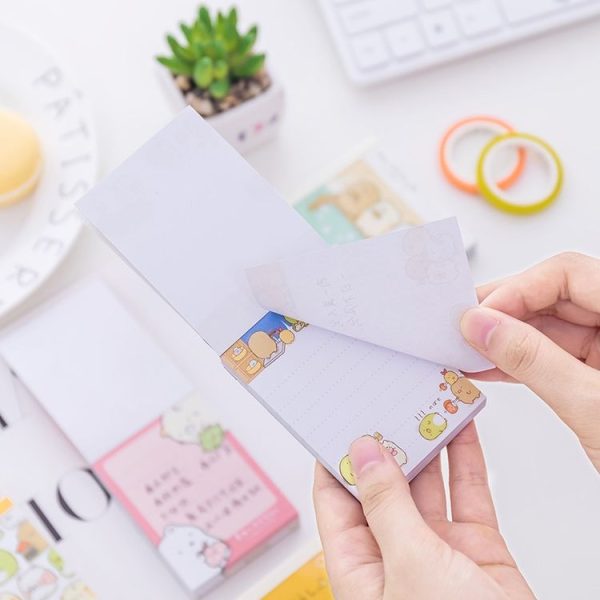 4 PCS Cute Corner Corner Creature Note Book, Random Color Delivery - Image 3