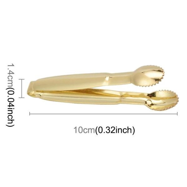 Stainless Steel Coffee Sugar Clip Kitchen Bar Clip (Gold) - Image 3