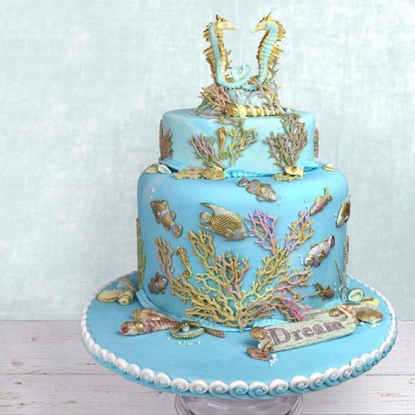 2 PCS Fondant Chocolate Dry Pes Fish Model Marine Animal Silicone Mould (Gray 50-1138) - Image 3