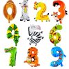 3 PCS 0-9 Digital Cartoon Children Birthday Party Decorated Aluminum Balloon (Number Three) - Image 3