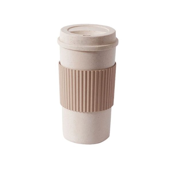 Portable Outdoor Picnic Travel Slip Insulation Insulated Straw Coffee Cup, Size: YW2629 350ml - Image 2