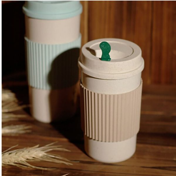 Portable Outdoor Picnic Travel Slip Insulation Insulated Straw Coffee Cup, Size: YW2629 350ml - Image 5