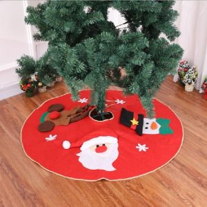 Plush Christmas Tree Carpet Family New Year Decoration